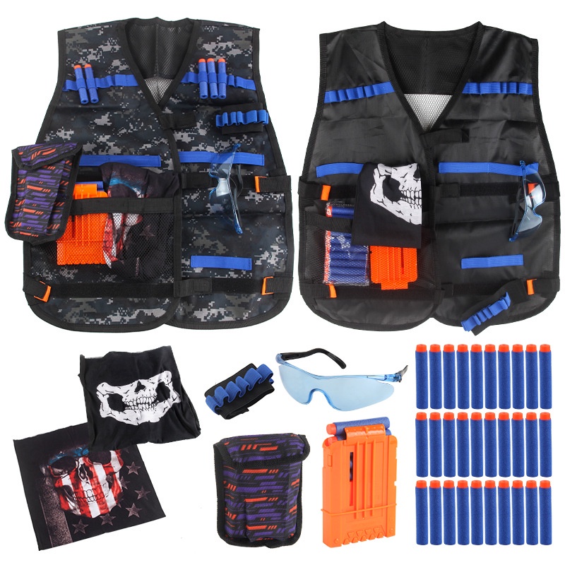 CHILDREN KIDS TACTICAL OUTDOOR VEST HOLDER KIT GAME GUNS ACCESSORIES TOYS FOR NERF N-STRIKE ELITE SERIES BULLETS BOYS GIFTS TOY