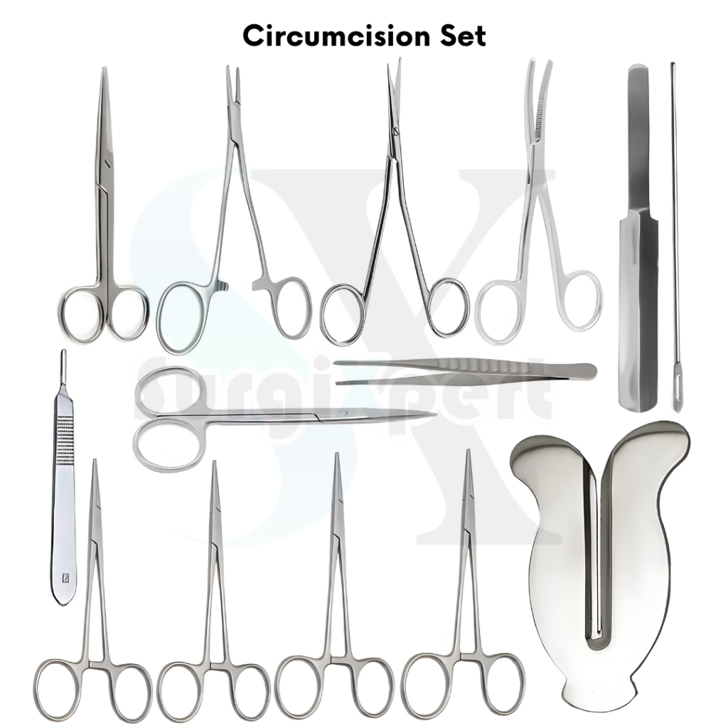 Circumcision Medium Set Basic Foreskin Male Surgery Major Gomco Kit Urology General Mogen Clamp Surgical Instruments Set