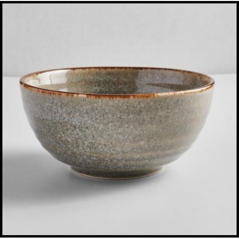 Clara Artisan Calico Bowl 5.9"/ceramic Dinner Bowl/Cafe/Resto