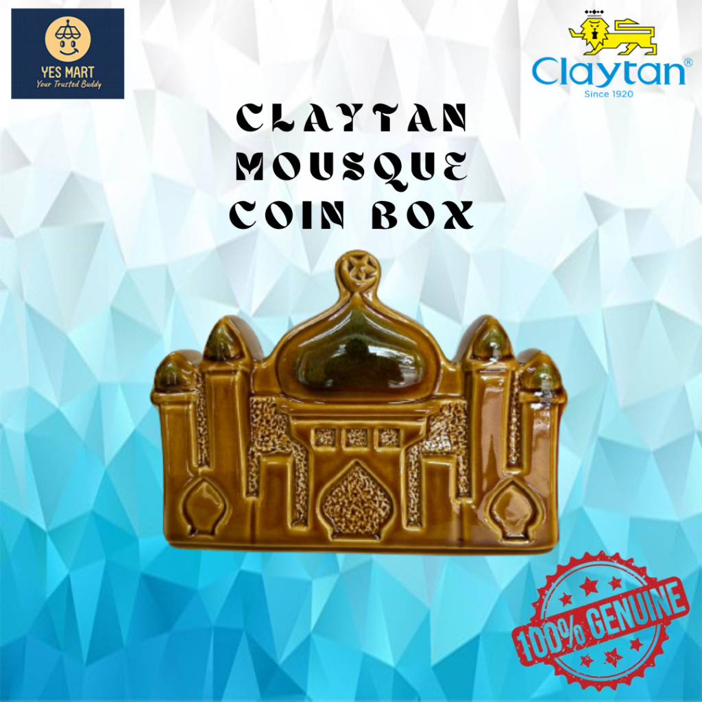 Claytan Mosque/Masjid Coin Box/ Ceramic/Coin bank/ Saving bank/ Saving box/ Tabung Duit/ Tabung ATM /coin bank