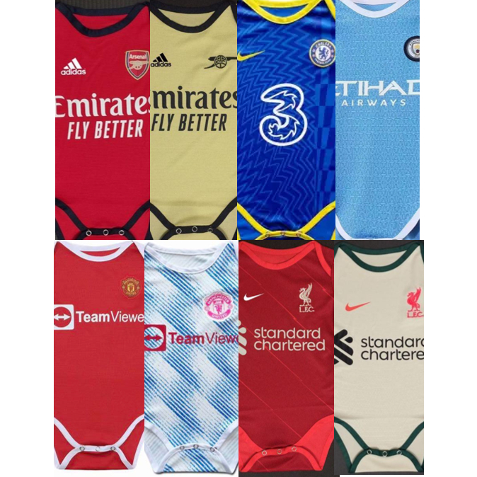 Clearance Rompers AC Milan , Arsenal , MU , Liverpool , Man City , Barcelona , Psg 21/22 *Local Seller, Ready Stock!!!*