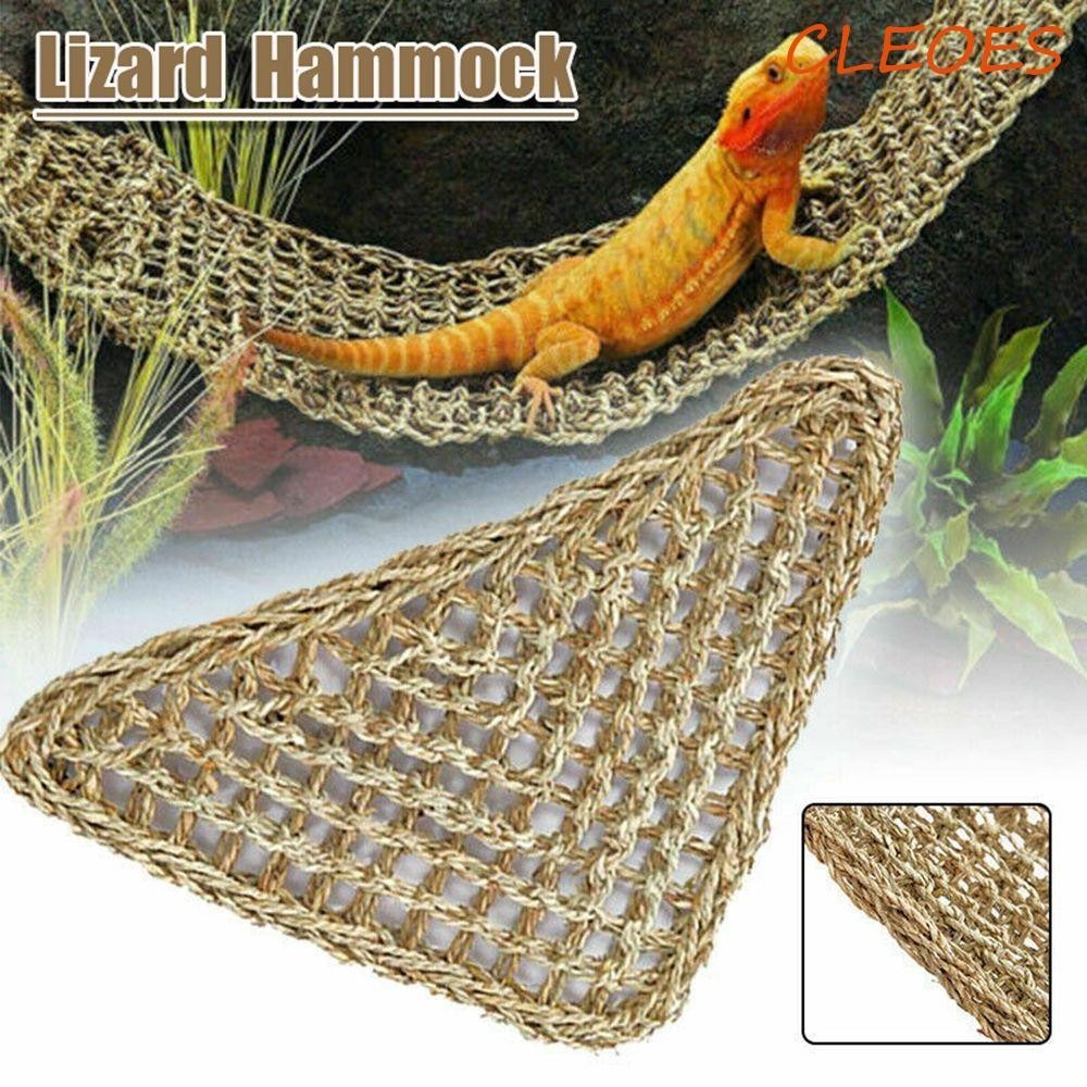 CLEOES Hammock Natural Handmade Reptile Sleeping Lizard Geckos Mat