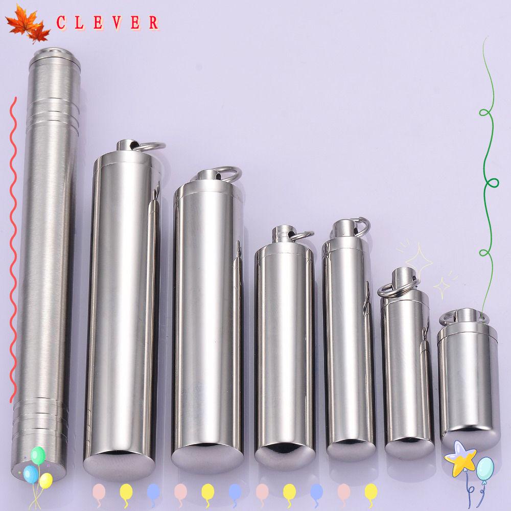 CLEVER Perfume Vial Pendant Memorial Gift Stainless Steel Aromatherapy Jewelry Ashes Urn