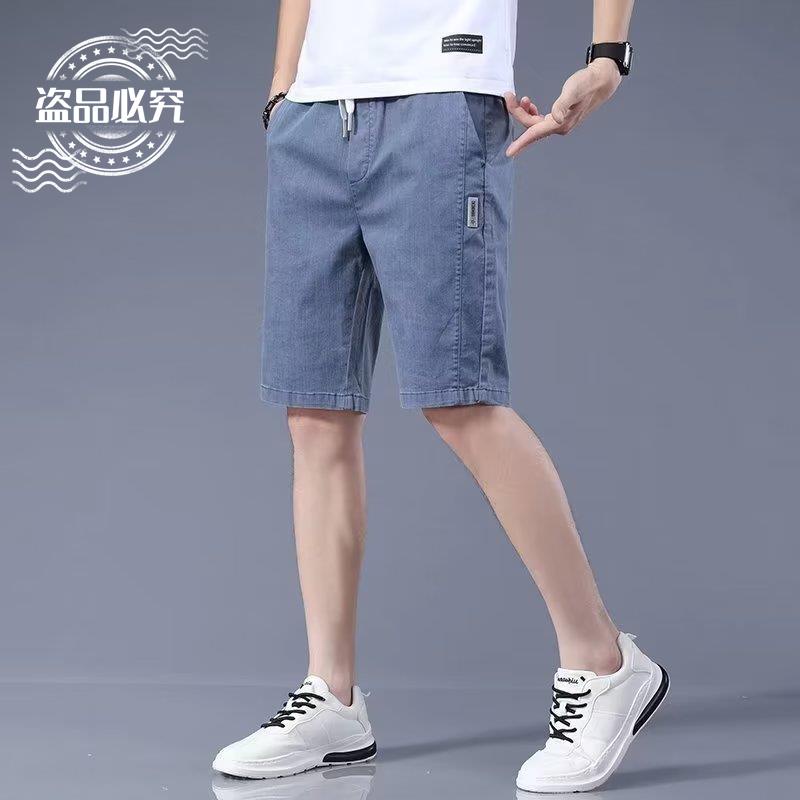 Closure of shopping malls clearance denim tencel tooling shorts men s summer casual pants loose work five-point