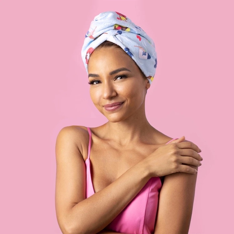 Coco & Eve Deluxe Microfibre POOL PRINT LIMITED EDITION Towel Hair Wrap Coco and Eve