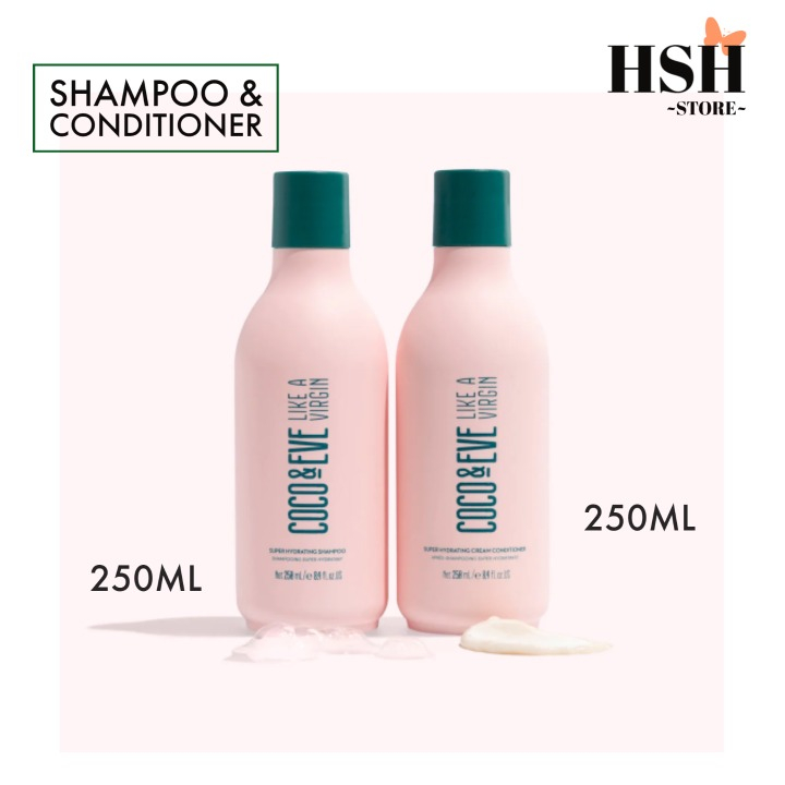 COCO & EVE Like a Virgin Shampoo & Conditioner Bundle Set [MFG: 09/23,06/23)