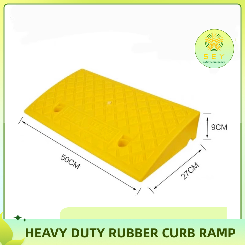 【COD】 HEAVY DUTY rubber curb ramp triangle electric vehicle step pad for wheelchair threshold ramp for Car Trailer Truck Bike Motorcycle