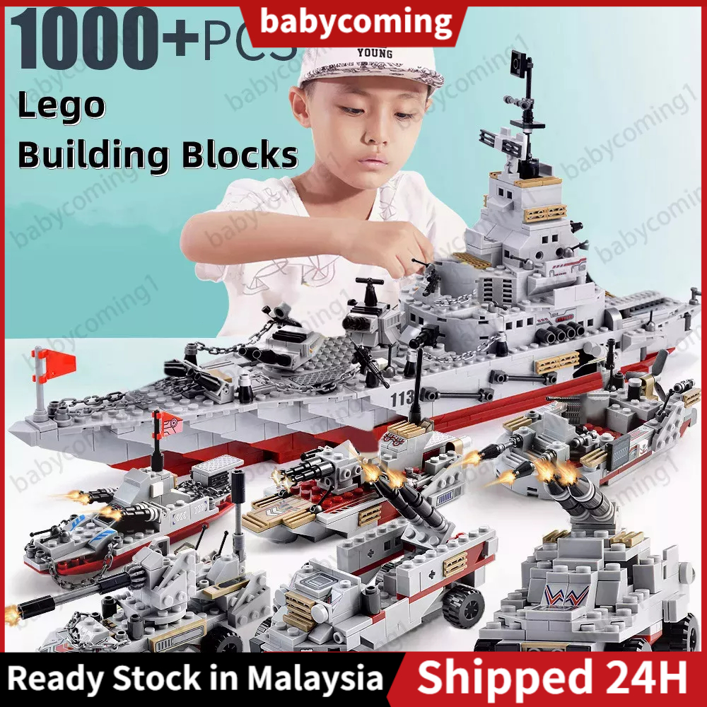 【COD】Police Building Blocks 1000 PCS DIY Army SWAT Marine Force Building Bricks Toy for Kids Boys Birthday Gift