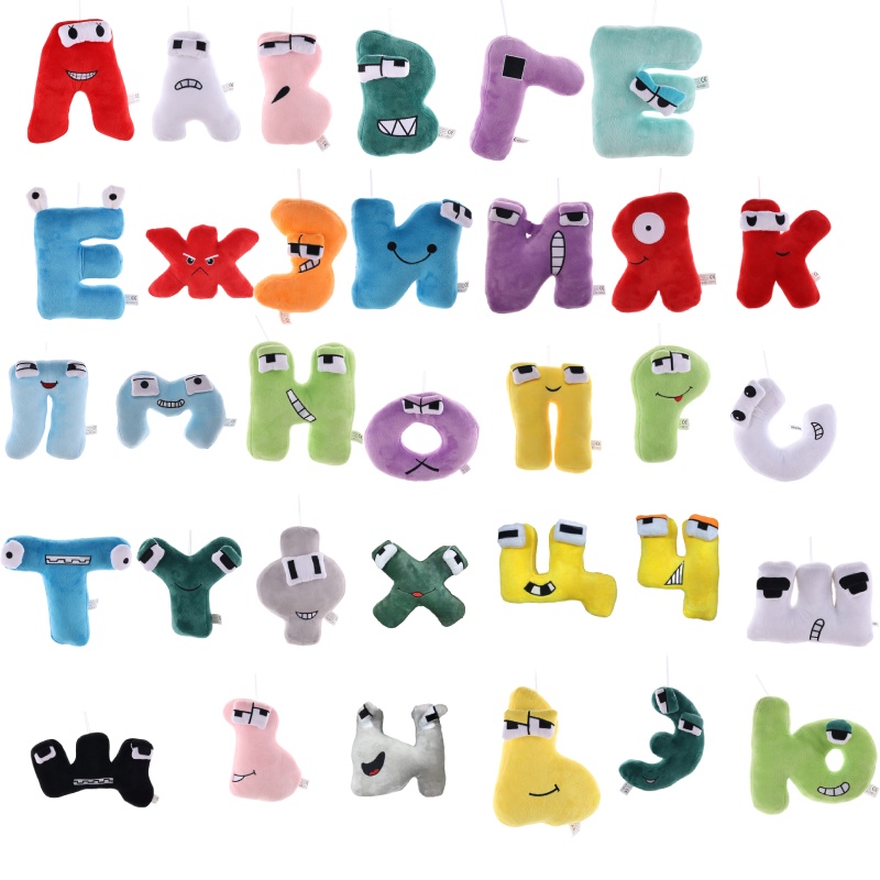 Colorful Alphabet Lore Russian Letter Plush Toy Interactive And Fun Learning Tool For Kids