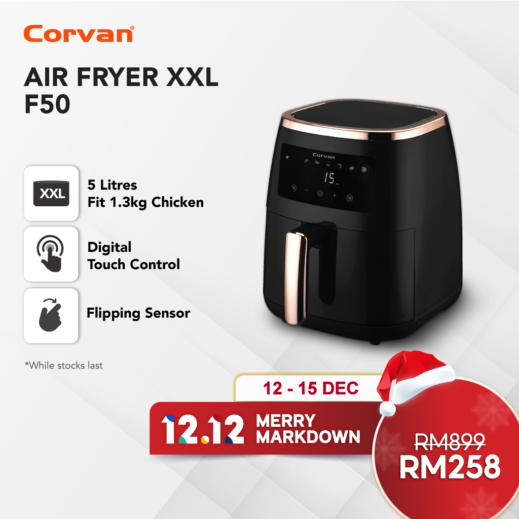 Corvan Air Fryer F50 XXL Full Size (5L)