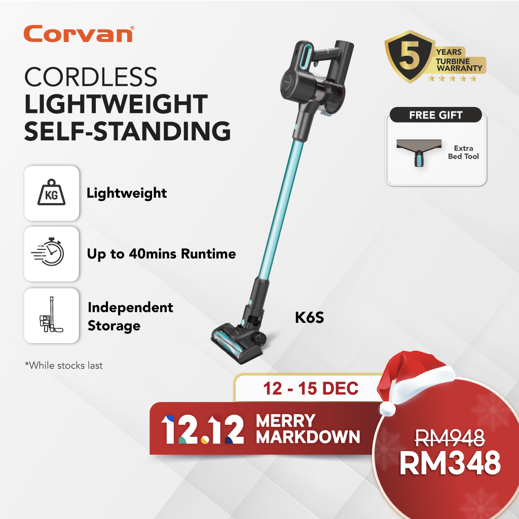 Corvan Cordless Vacuum Wireless Cleaner K6/K6S