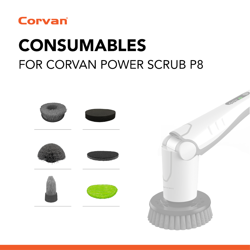 Corvan Power Scrub P8 Genuine Consumables & Parts