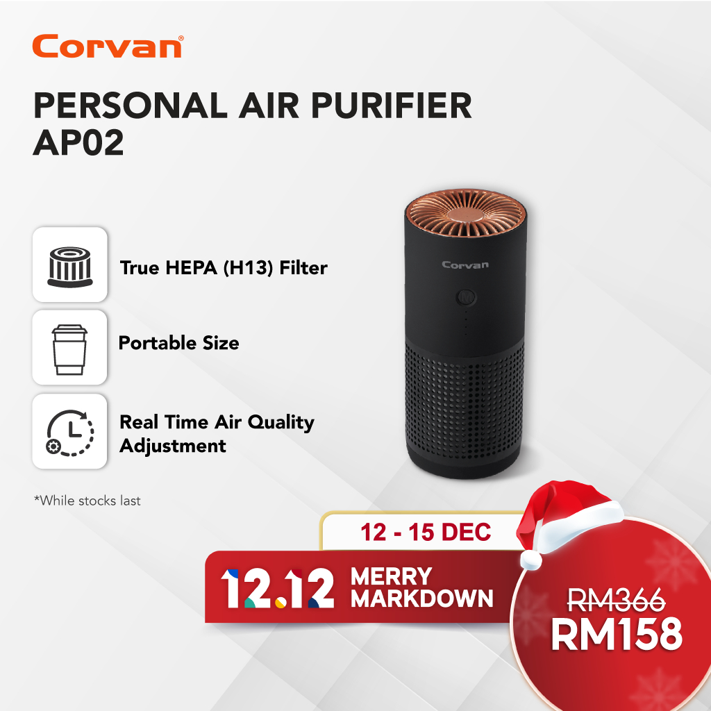 Corvan True HEPA H13 Personal Air Purifier AP02