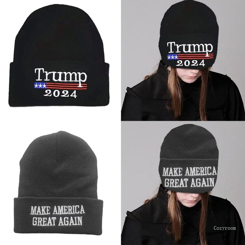 Crazy Unisex Knit Beanie Hat Election Merch Voting Donald Selfie Props Holiday Costume