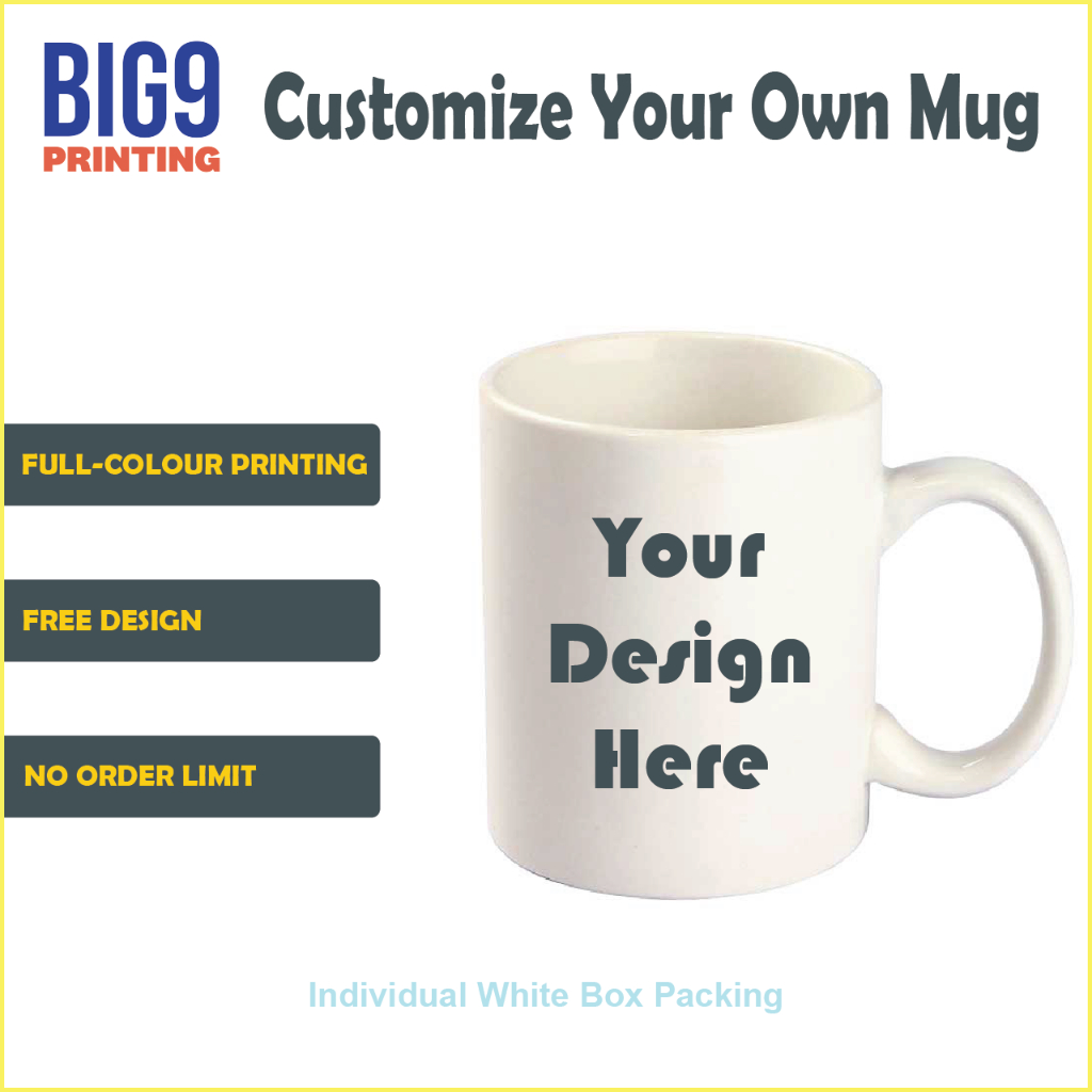 Custom Print White Mug, Magic Mug, Colour Mug (Photo & Logo Printing), Gift Mug | Personalized Mug | Corporate Mug