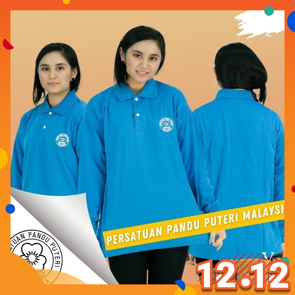 CY 164970 SCHOOL UNIFORM T.SHIRT NEW PANDU PUTERI GIRL SCOUT MALAYSIA (LENGAN PANJANG)