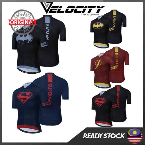 Cycling Jersey Superman Batman With 3/4 Pant Premium Quality With Italian Tape the Flash Cycling Jersey Set Quickdry Top