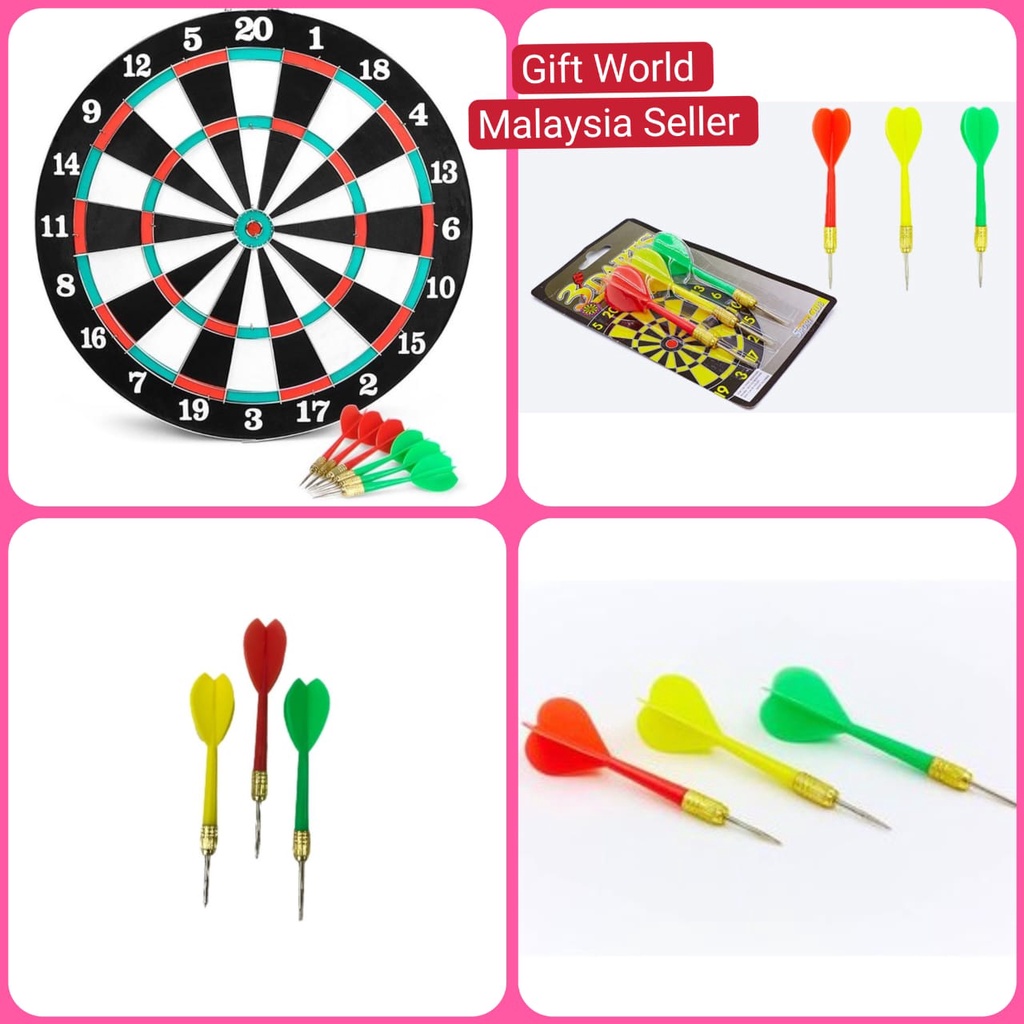 DARTS MURAH SET 3 PCS ARROW dartboard / DART GAMES TRAINING ** MALAYSIA READY STOCK SHIP FROM KL