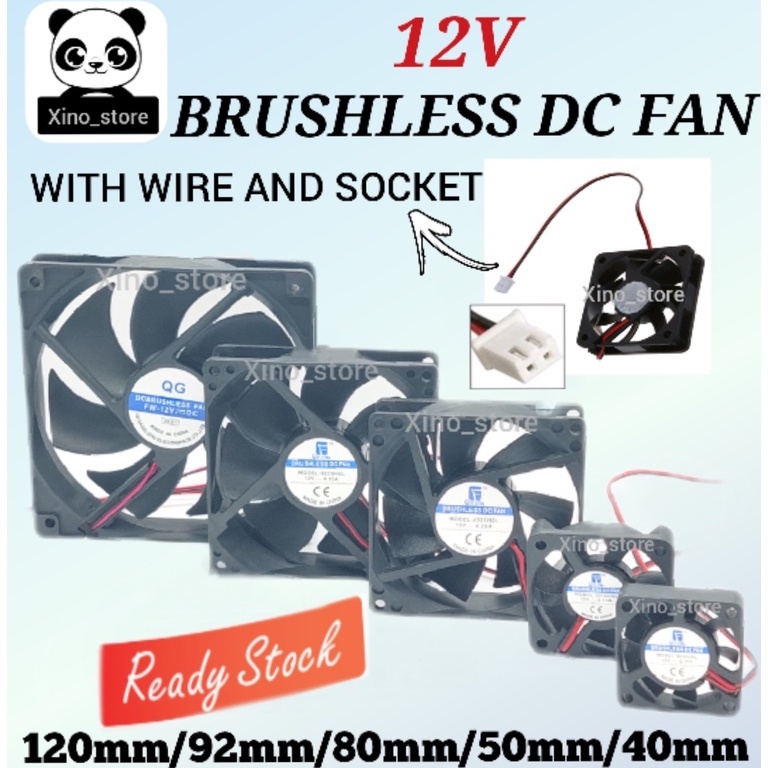 DC 12V Brushless Cooling Fan Video Fan 120X25MM/ 92X25MM/ 80X25MM/ 50X10MM/ 40X10MM