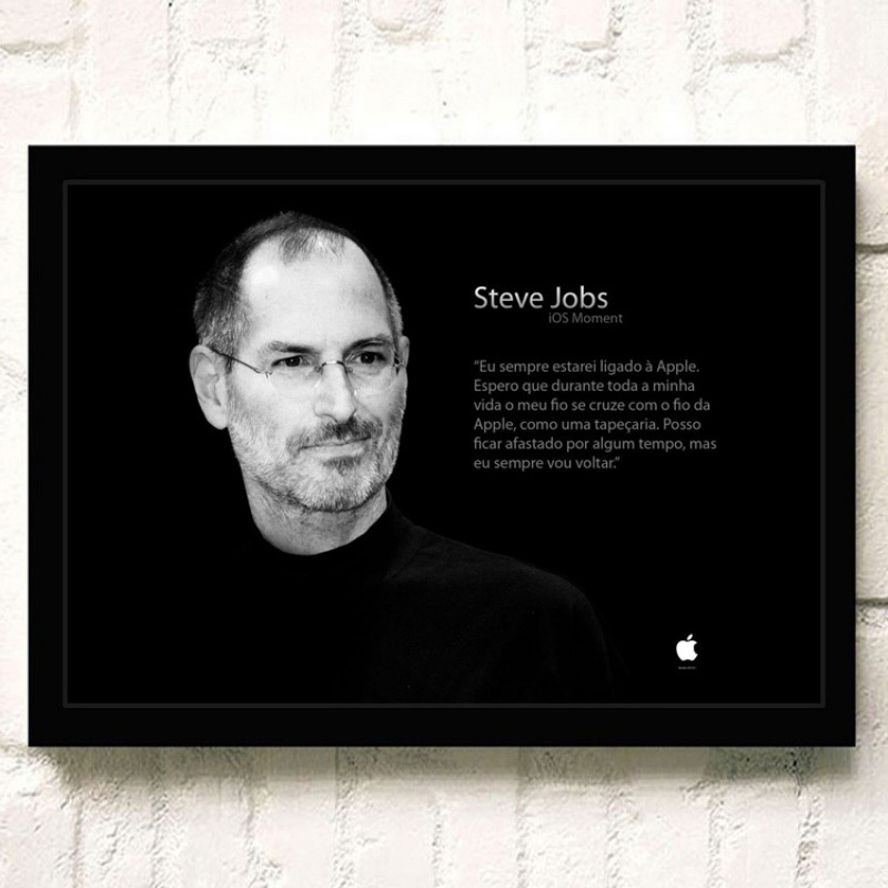 DDWolf Tianying Steve Jobs Poster Motivational Wall Stickers Hanging Painting Famous Words Apple Entrepreneur Celebrity