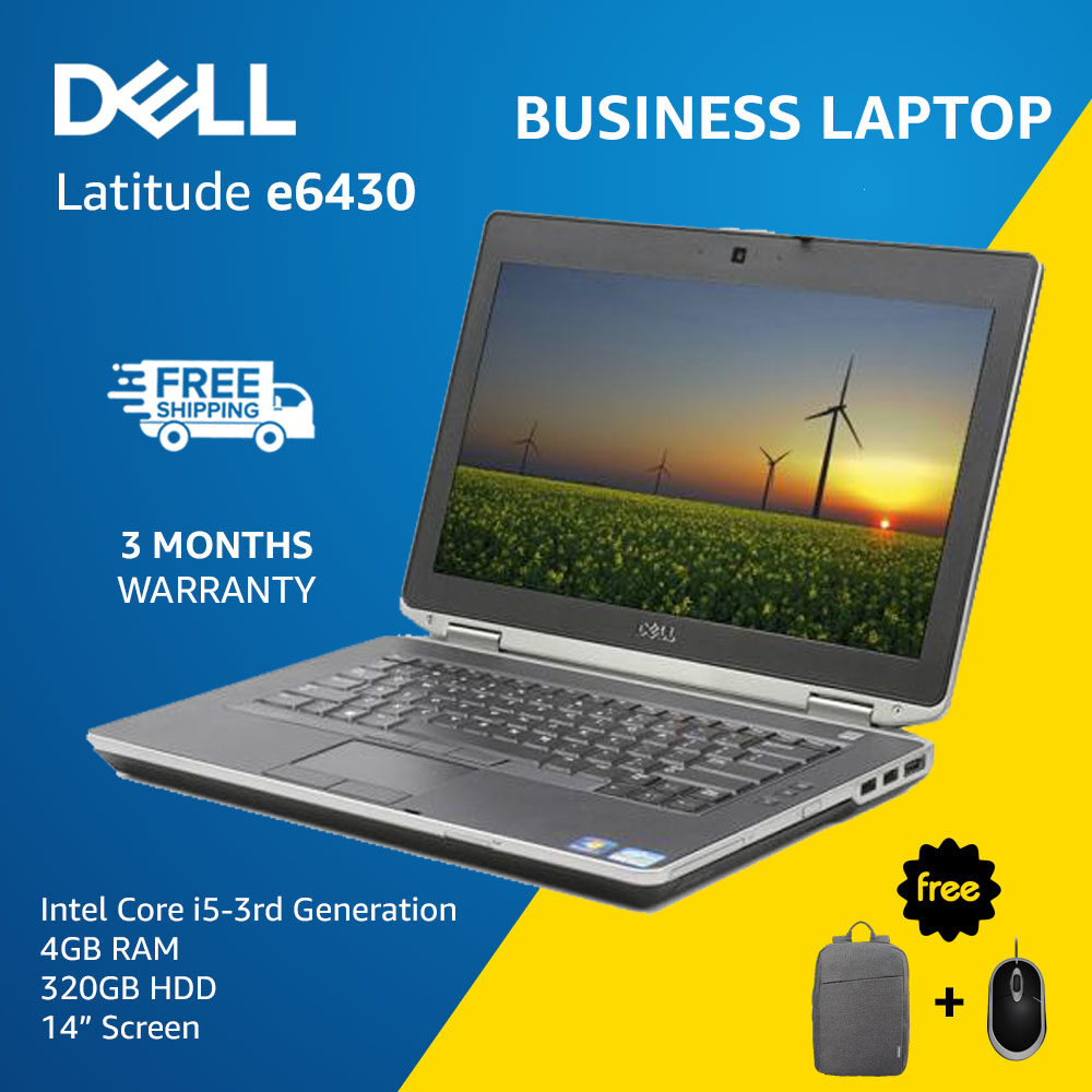 Dell Latitude Bajet Laptop- Intel Core i5-3rd Gen, 4GB RAM, 320GB HDD- 3 Months Warranty- - STUDENT LAPTOP