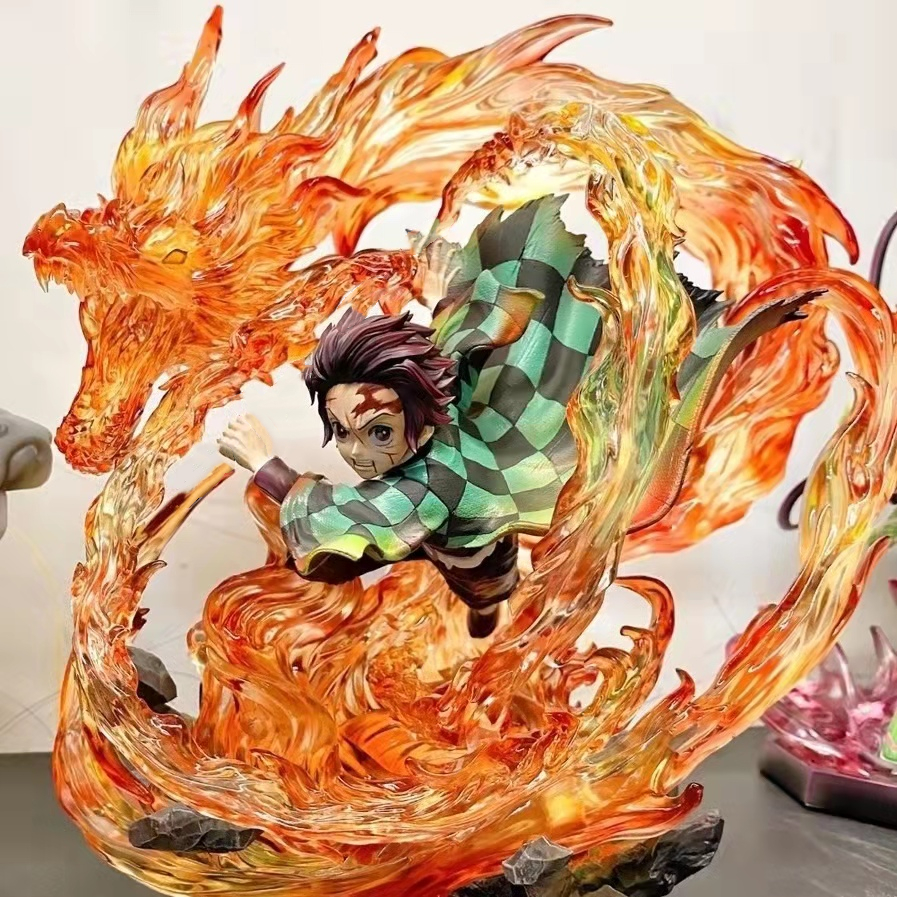 Demon Slayer Figure Toy Zenitsu Nezuko Enmu Tanjiro Rengoku Akaza Lucky Bag Mystery Box Blind Box Doll Figure Office Desktop Decoration Statue Model Gift 鬼灭之刃