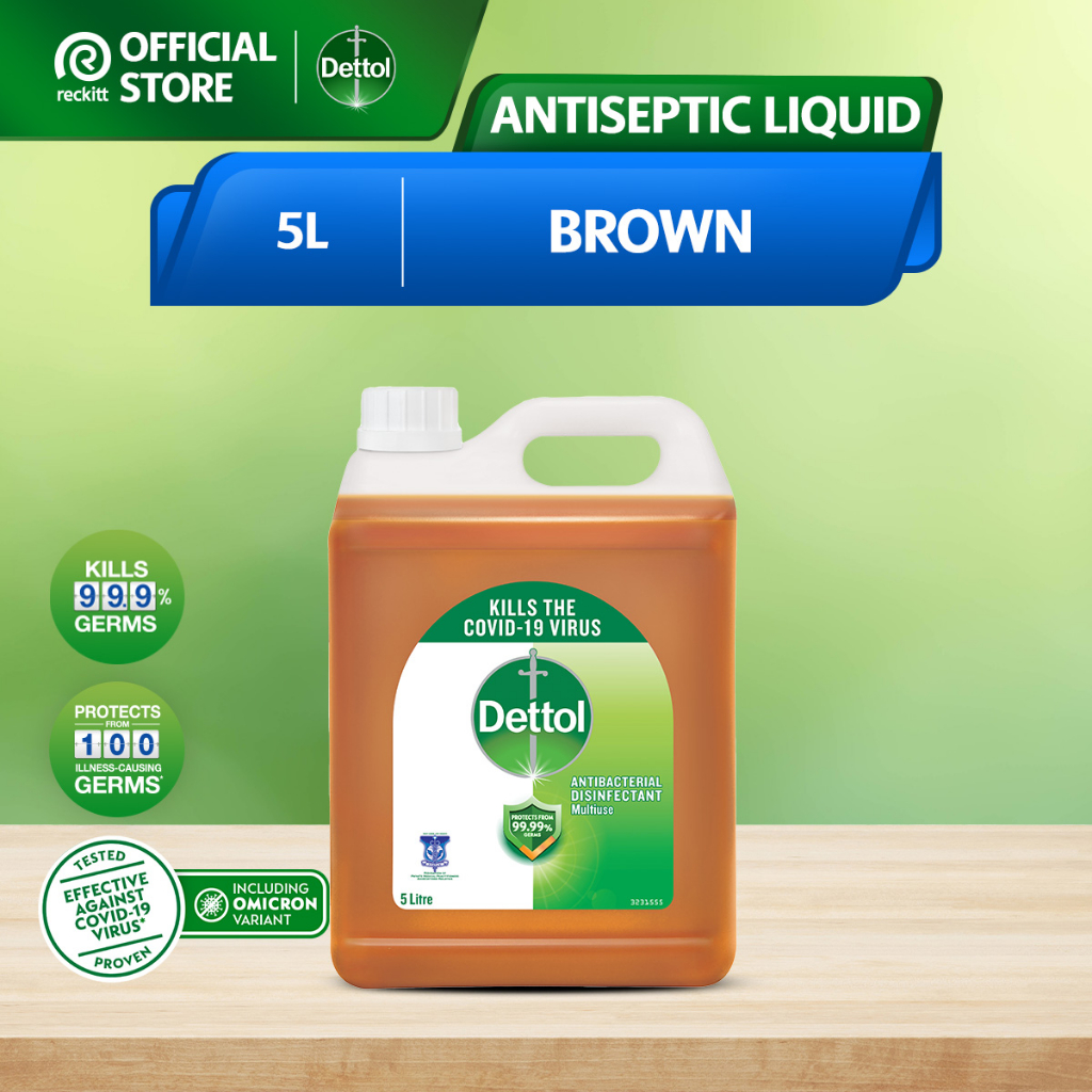 Dettol Antibacterial Brown Antiseptic Liquid 5L