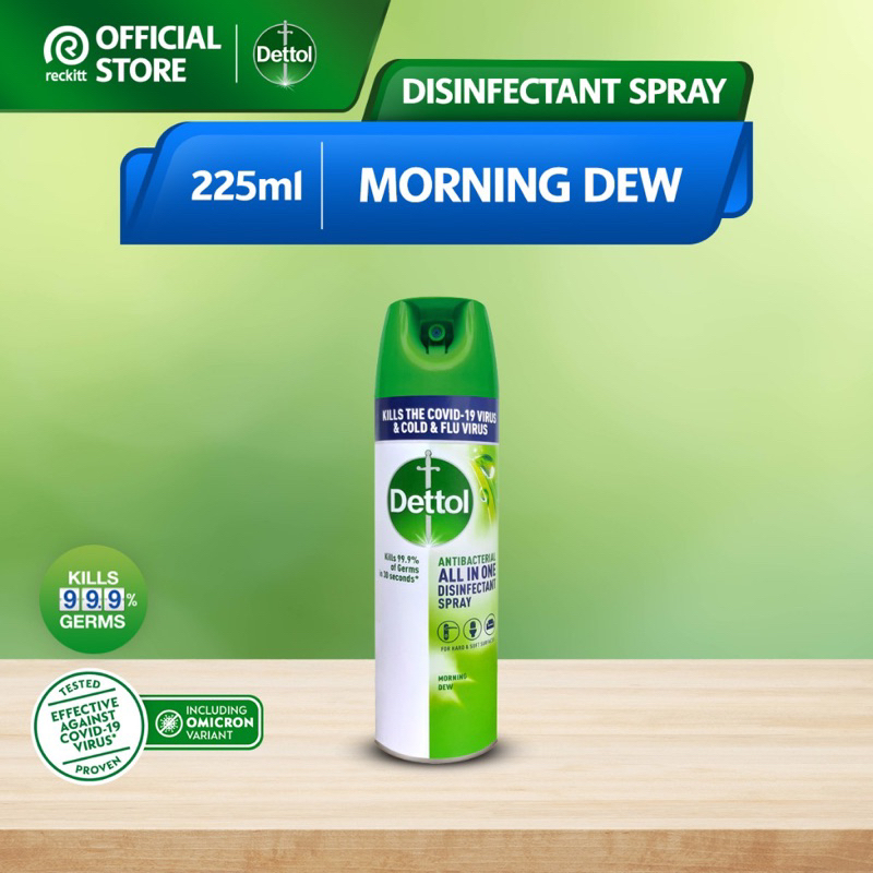 Dettol Antibacterial Disinfectant Spray Morning Dew/Crisp Breeze 225ml