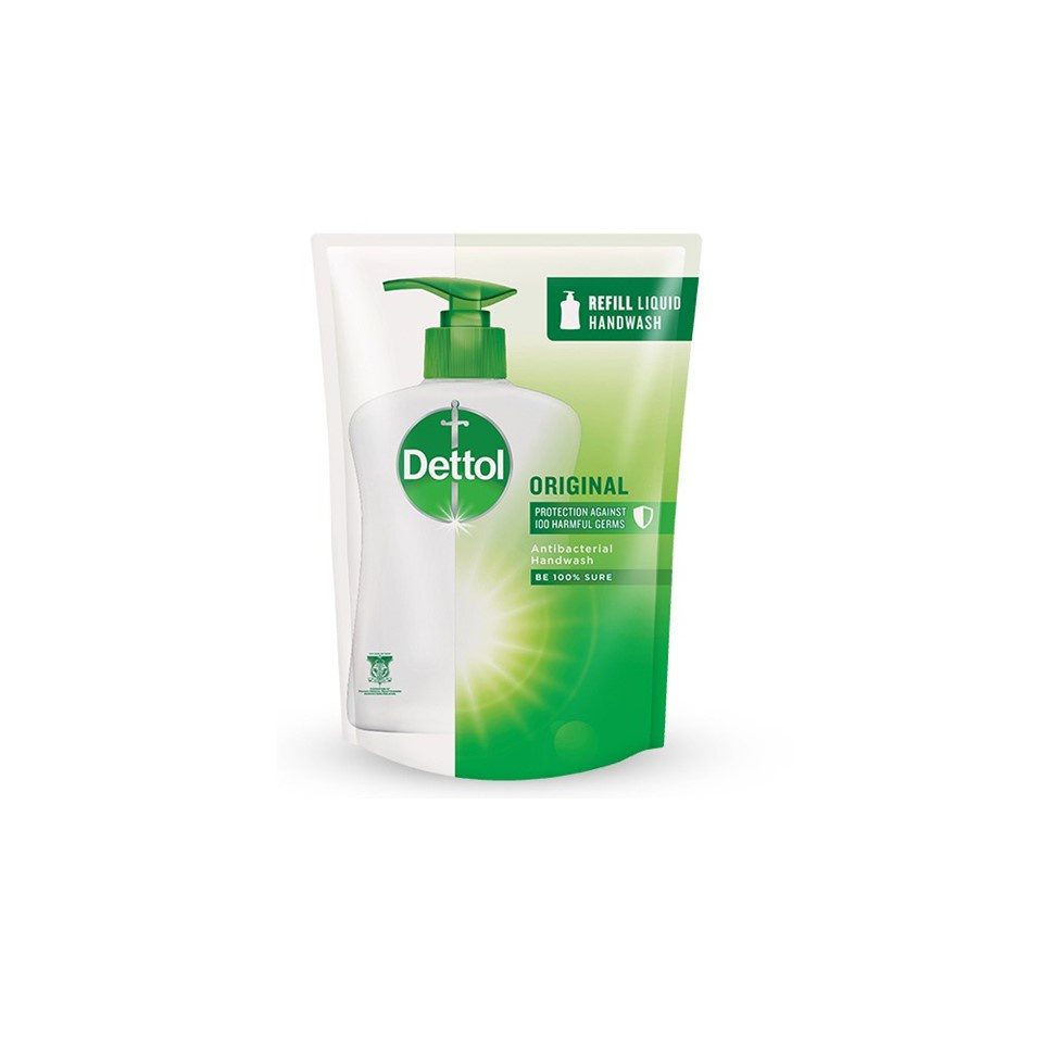 Dettol Antibacterial Liquid Hand Wash Handwash Orignal Refill Pouch 225g