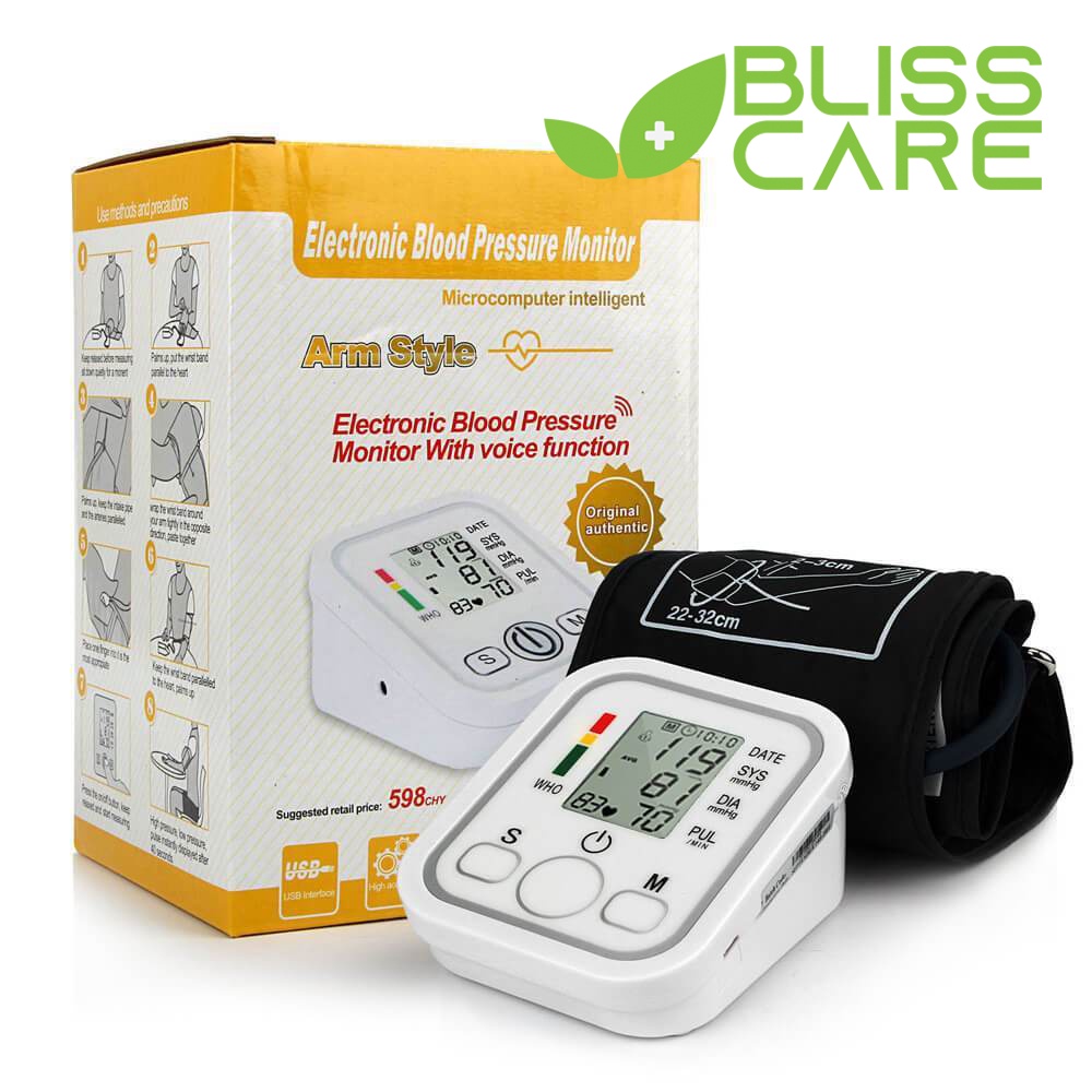 Digital Arm Blood Pressure Monitor Heart Beat Self Test Monitor with LCD Screen