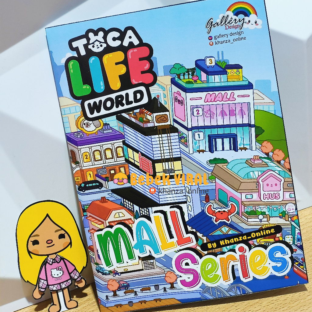 Diy BUSY BOOK TOCA BOCA MALL SERIES Buttonscarves ONLINE Children's Educational Toys Viral Now Already Laminate Waterproof ONLINE