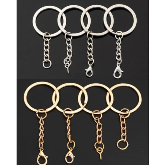 DIY Keychain Rings Keychain Holder Keychain Head Keychain Split Ring Chain Screw 羊角钉圆圈龙虾扣钥匙扣钥匙圈 7687