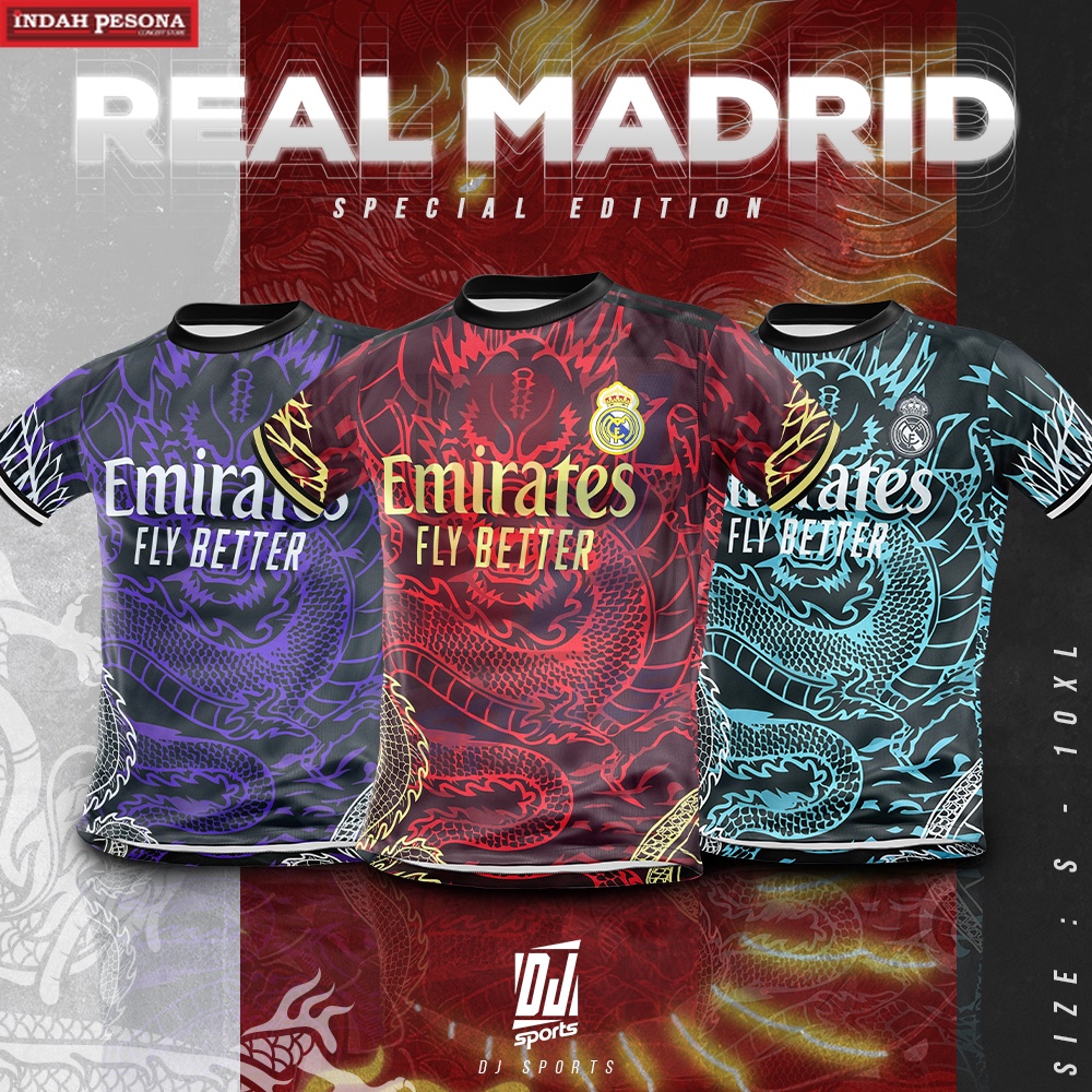 ️DJ Sport️ Jersey FOOTBALL Real Madrid Ltd. Ed. / Size: S-2XL / Baju Jersi Bola Sepak Lengan Pendek / SOCCER CLUB FOOTBA