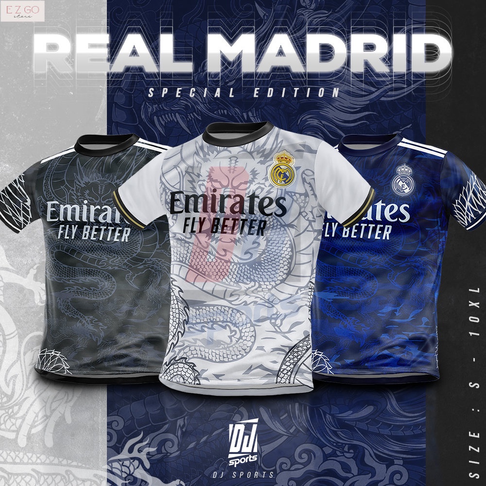 DJ Sport️ Jersey FOOTBALL Real Madrid Ltd. Ed. / Size: S-2XL / Jersey Short Sleeve