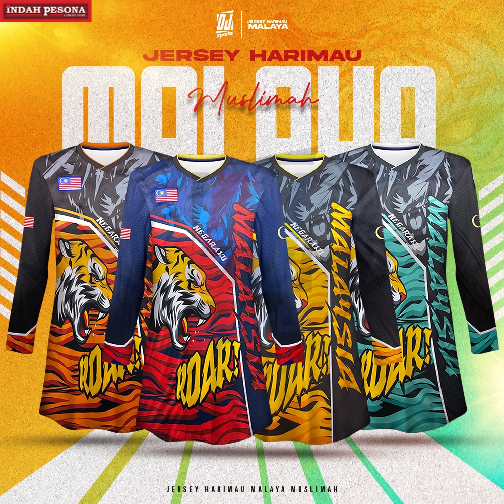 ️DJ Sport️ Jersey MALAYSIA Sulam (86-3) Jersey MERDEKA / Size: M-7XL / Baju Jersi Malaysia Family Set