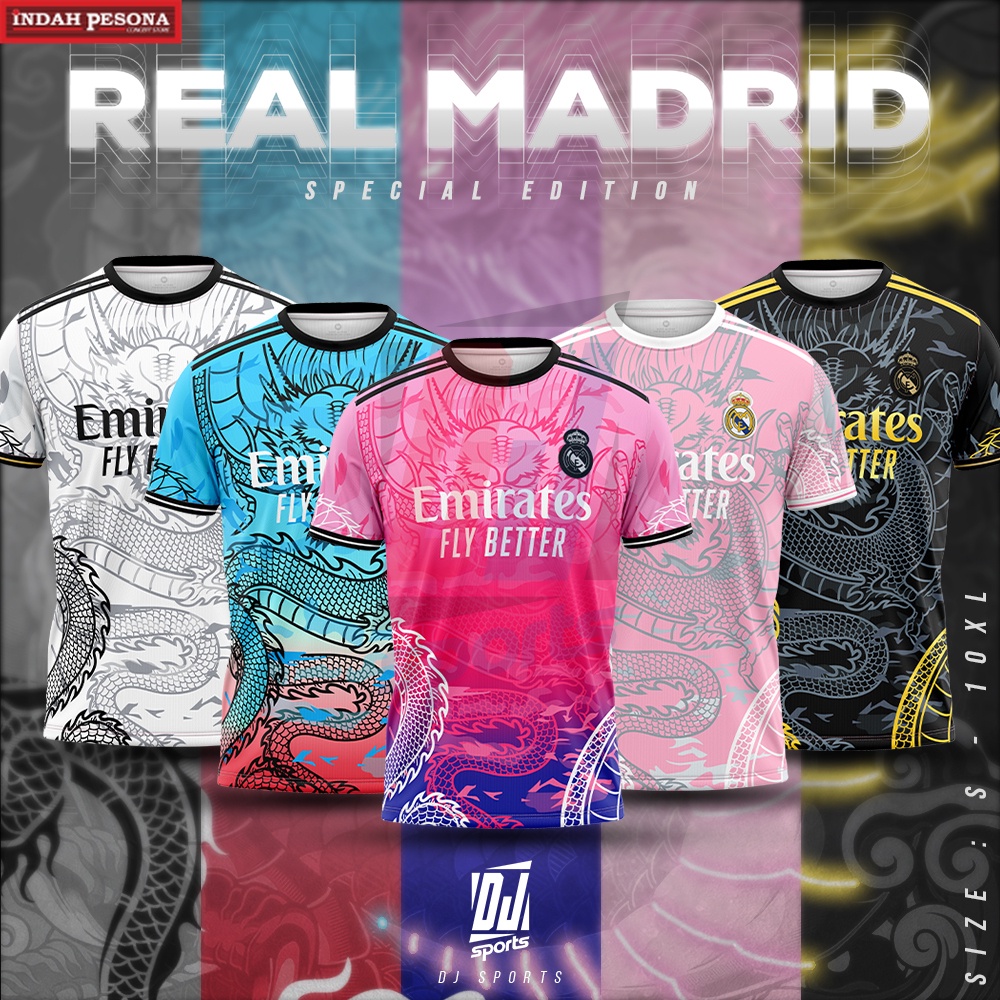 ️DJ Sport️ Jersey FOOTBALL Real Madrid Ltd. Ed. (P1) / Size: S-10XL / Baju Jersi Bola Sepak Lengan Pendek / FOOTBALL