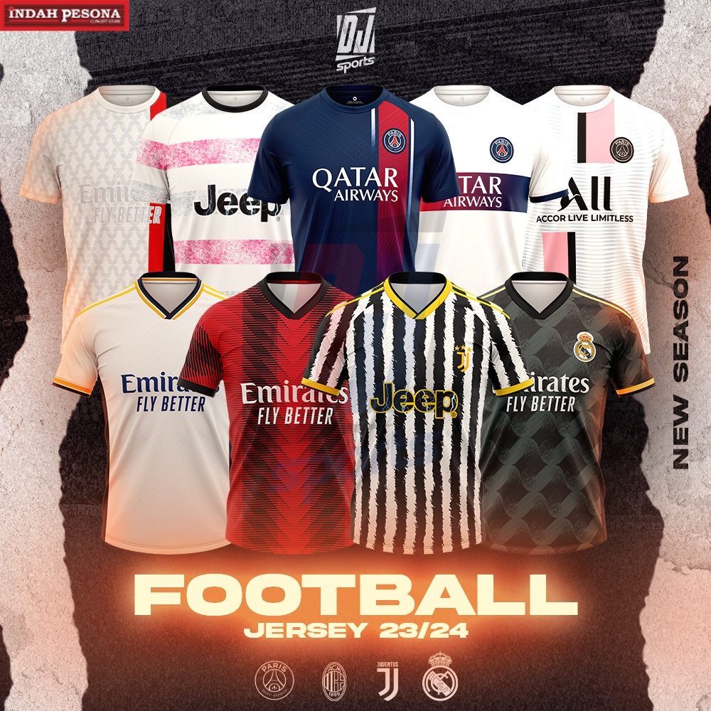 ️DJ Sport️ P2 Jersey FOOTBALL New Season 23/24 Short Sleeve T-Shirt / Size: S-10XL / Baju Jersi / CLUB FOOTBALL