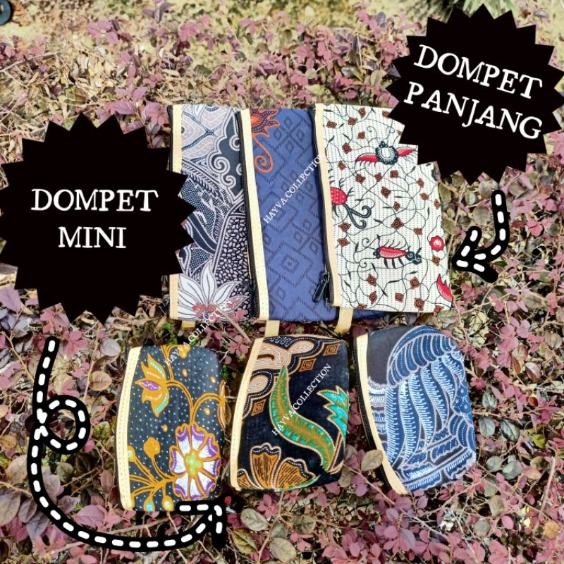 DOMPET BATIK DOORGIFT SAIZ PANJANG DAN PENDEK BERZIP MINI COIN PURSE DESIGN BATIK HANDMADE