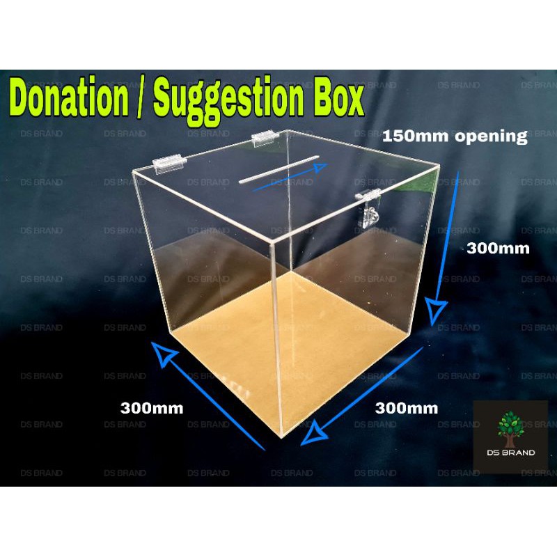 Donation Box / Suggestion Box / Feedback Box / Charity Box / Peti Cadangan (300mm)