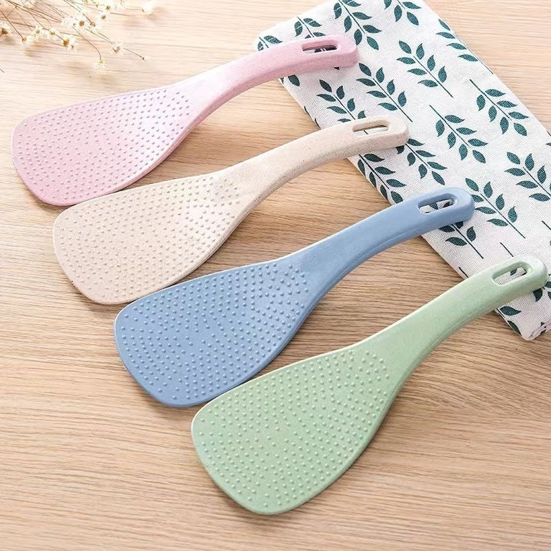 Doorgift Eco-Friendly Wheat Stalk Kitchen Rice Paddle Scoop Spoon Senduk Nasi