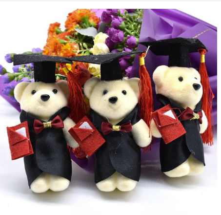 Dr. bear plush toy decoration bear cartoon bouquet packaging material graduation gift bear doll