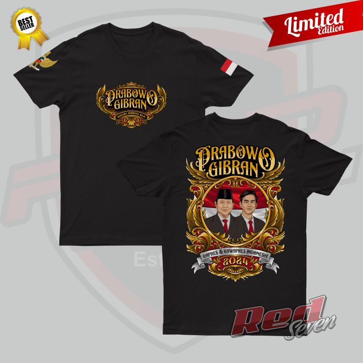 Dtf | Art Prabowo T-Shirt - 2024 Capres Cawapres Latest Premium | T-shirt Distro Election All In Prabowo - Antem - Free Sticker