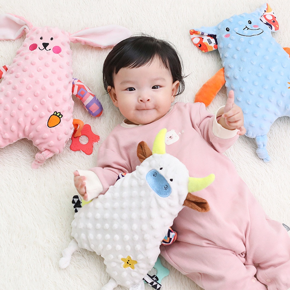 Early Education Baby Plush Doll Baby sleeping puppet toy Accessible gnawing and grinding toys Puzzle multifunctional comfort towel