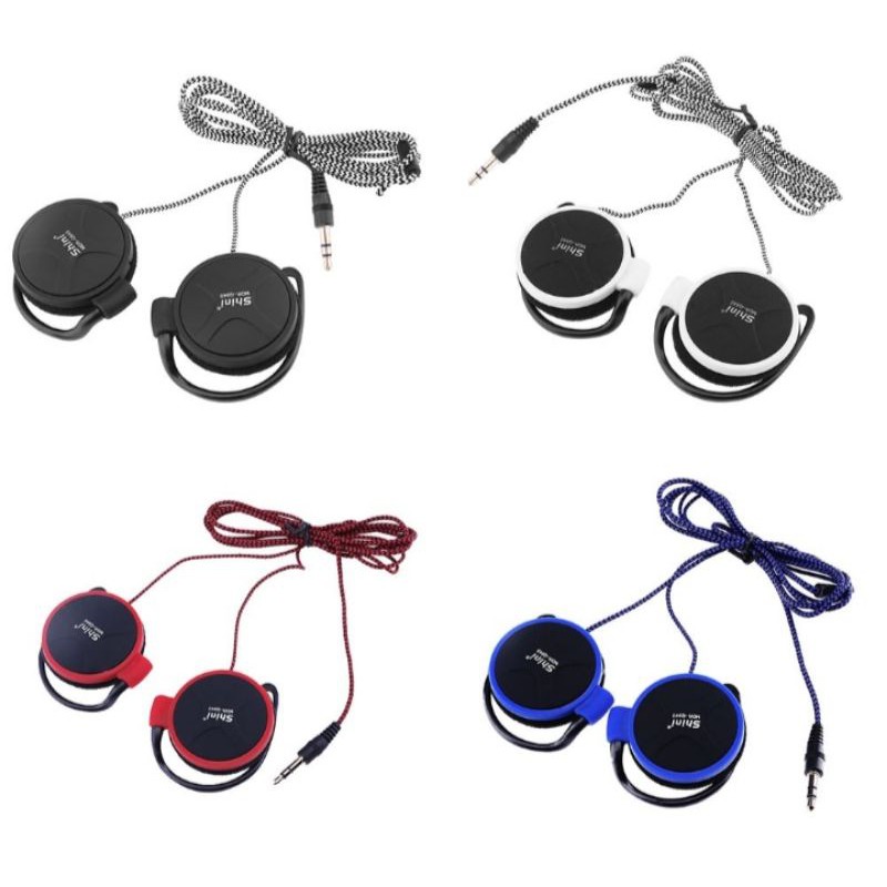 Earphone Ear Hook Headset Shini Q140s with mic (Black)