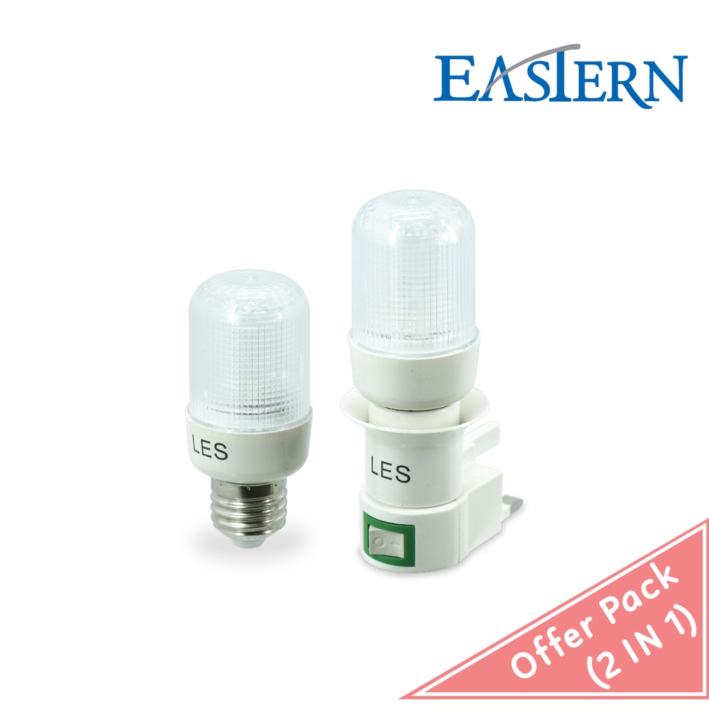 EASTERN OFFER PACK 1/2Pcs LED Dim Space Light W/Sensor&Switch,Energy-Saving Wall Socket Bedside Lamp,Lampu Tidur,312/LED