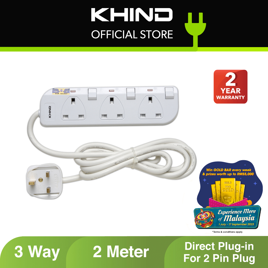 [East Malaysia] Khind Trailing Socket LN8133W (Sabah Customer Enjoy Cheaper Shipping)