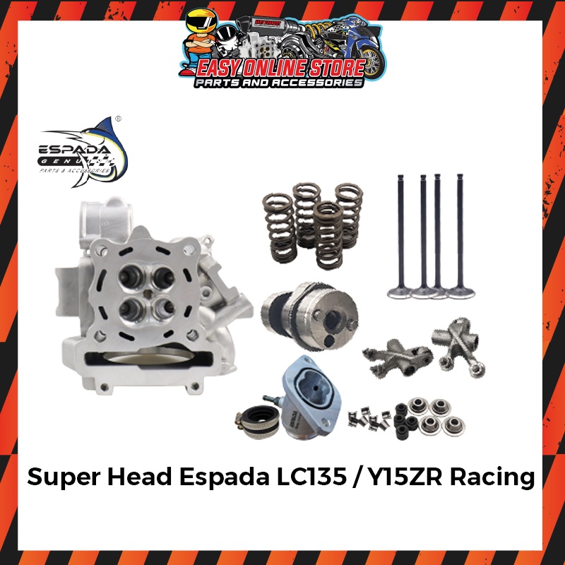 Easy Online Store Super Head Espada LC135 / Y15ZR Racing 22/25 20/23 23/26 24/27 Motorcycle Accessories  Block Racing