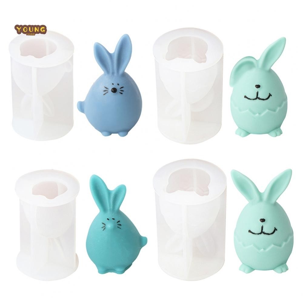 Eco Friendly Easter Bunny Candle Silicone Mould for Sustainable Crafts