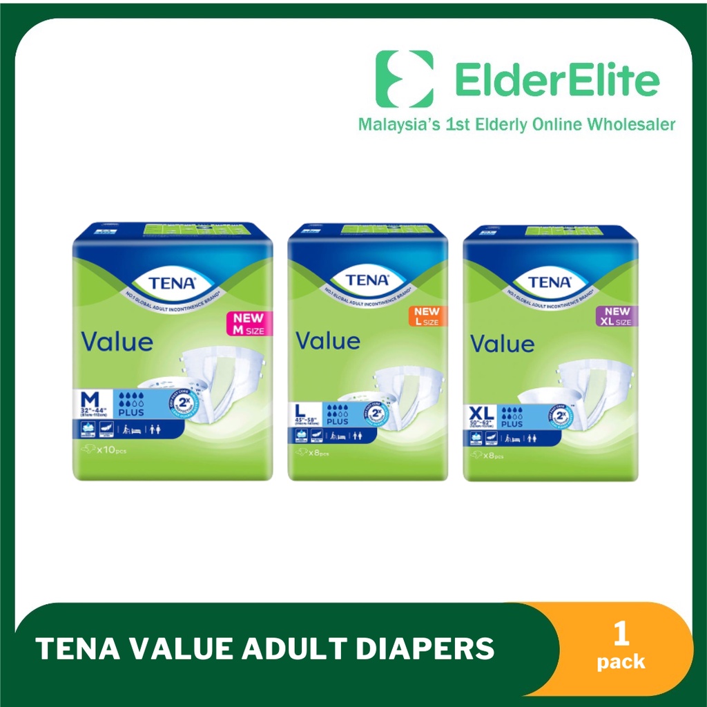 Elder Elite - Tena Value Adult Diapers