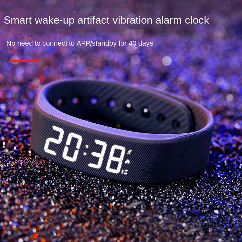 Electronic Watch Male Student Female Silent Vibration Alarm Clock Junior High School Black Technology Sports Bracelet Smart Chil